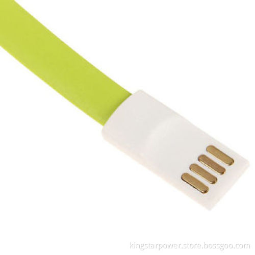 8-pin Flat Magnet Bracelet USB Data Cable for iPhone 5 5s 5c, iPad 4/mini, Touch 5